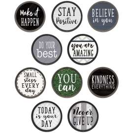 Modern Farmhouse Positive Saying Accents, Pack of 30
