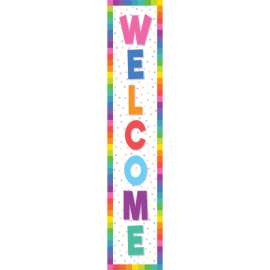 Colorful Welcome Banner, 8" x 39"