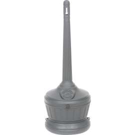 Smokers' Outpost Standard Outdoor Ashtray, Gray