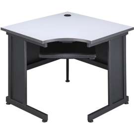 Interion 36"W Corner Desk - Gray