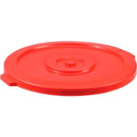 Global Industrial Plastic Trash Can Lid - 32 Gallon Red