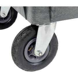 Global Industrial Replacement 8" Pneumatic Casters For Plastic Service Carts, 2 Swivel/2 Rigid