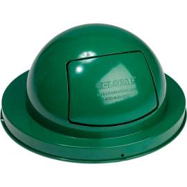 Global Industrial Steel Dome Lid For 36 Gallon Trash Can, Green