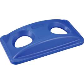 Global Industrial Bottles & Cans Recycling Lid, Blue