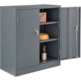 Counter Height Cabinet Assembled 36x18x42 Gray