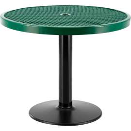 Global Industrial 36" Round Outdoor Caf Table, 29"H, Green