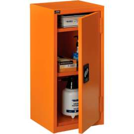 Emergency Preparedness Cabinet, Wall Mount, 13-3/4"Wx12-3/4"Dx30"H, Orange