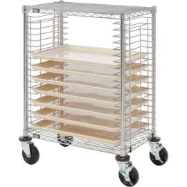 Nexel Side Load Wire Tray Cart with 19 Tray Capacity