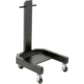 Global Industrial 40"H Mobile Post with Caster Base - Black