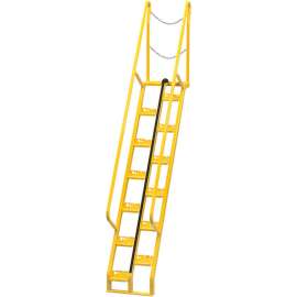 Alternating Stair 8' 13-Step Ladder, 56° Angle - ATS-8-56