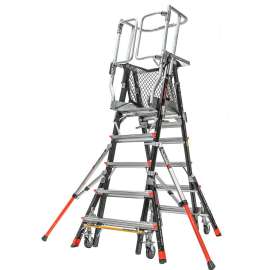Little Giant Aerial Safety Cage 5'-9' W/ Click Casters - 18509-240