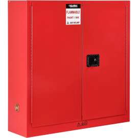 Paint & Ink Storage Cabinet - 24 Gallon - Manual Close 43"W x 12"D x 44"H