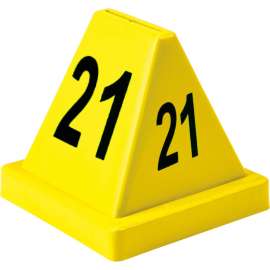Global Industrial Numbered Cones, 21-40, Yellow