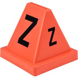 Global Industrial Lettered Cones, A-Z, Red