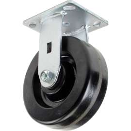 Global Industrial Heavy Duty Rigid Plate Caster 6" Plastic Wheel 800 Lb. Capacity