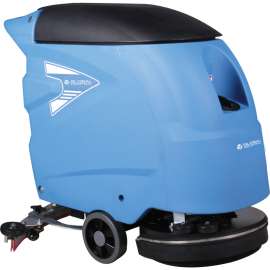 Global Industrial Auto Walk-Behind Floor Scrubber, 18" Cleaning Path