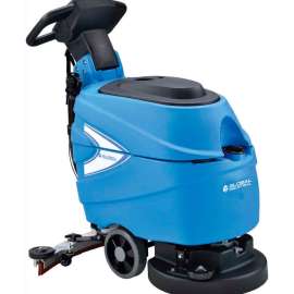 Global Industrial Auto Walk-Behind Floor Scrubber 17" Cleaning Path, Two 80 Amp Batteries