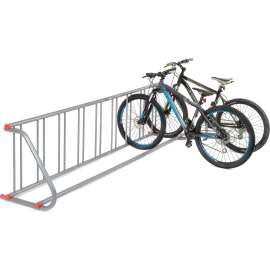 Global Industrial Single-Sided Grid Bike Rack, 9-Bike Capacity, Powder Coated Steel