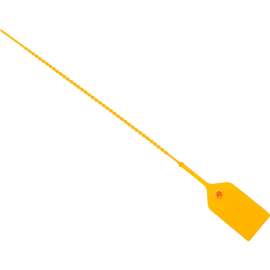 Global Industrial Adjustable Extinguisher Tamper Seal, 9"L, Yellow, 100/Pack