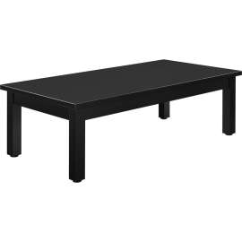 Interion Wood Coffee Table - 48" x 24" - Black
