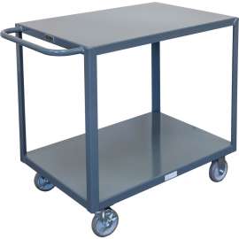 Global Industrial Steel Utility Cart w/2 Shelves, 1200 lb. Capacity, 30"L x 18"W x 35"H