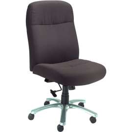 Interion Big & Tall Chair With High Back, Fabric, Black