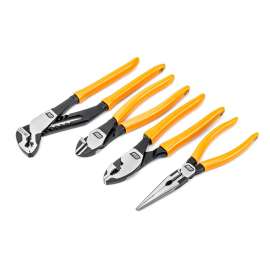 Gearwrench 4 Piece Mixed Plier Set with Pitbull Dipped Handle