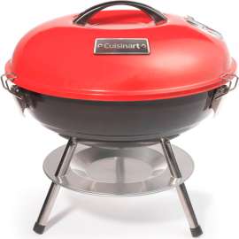 Cuisinart 14" Portable Charcoal Grill, Red/Black