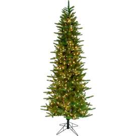 Fraser Hill Farm Artificial Christmas Tree - 7.5 Ft. Carmel Pine - 8F Clear LED Lights