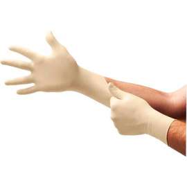TouchNTuff 69-318 Medical/Exam Latex Gloves, Powder-Free, Natural, XL, 100/Box