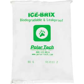 Ice-Brix Cold Packs, 6 Oz., 5-1/2"L x 4"W x 3/4"H, White/Green, 96/Pack