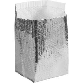 Global Industrial Cool Shield Insulated Box Liners, 8"L x 8"W x 8"D, Silver, 25/Pack