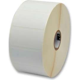 Zebra Z Select Perforated Paper Labels, 2-1/4"W x 1-1/4"L, 1" Core, 5"OD, 12/Pack