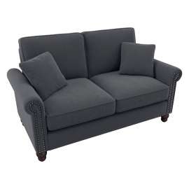 Bush Business Furniture Coventry Loveseat Sofa, 61"W x 33-7/16"D x 35-3/4"H, Dark Gray