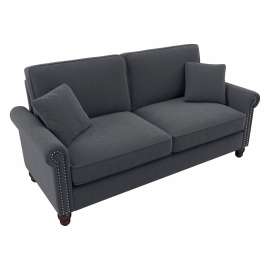 Bush Business Furniture Coventry Sofa, 73"W x 33-7/16"D x 35-3/4"H, Dark Gray