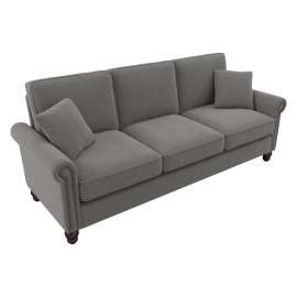 Bush Business Furniture Coventry Sofa, 85-1/16"W x 33-7/16"D x 35-3/4"H, French Gray