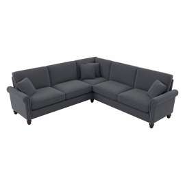 Bush Business Furniture Coventry L Shaped Sectional Couch, 99"W x 99"D x 35-3/4"H, Dark Gray