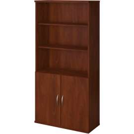 Bush Furniture Bookshelf with 5 Shelves - 36"W - Hansen Cherry - Series C Elite