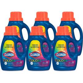 Clorox 2 Stain Remover & Color Booster, Regular, 33 oz. Capacity Bottle, Pack of 6