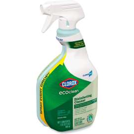 Clorox Pro EcoClean Disinfecting Cleaner, Unscented, 32 oz. Capacity Spray Bottle, Pack of 9