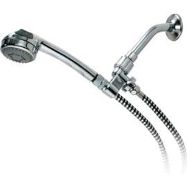 Deluxe Handheld Shower Massager with Three Massaging Options, Chrome