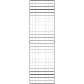 2' x 7' - Portable Wire Grid Wall Panel - Semi-Gloss Black