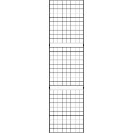 2' x 8' - Portable Wire Grid Wall Panel - Semi-Gloss Black