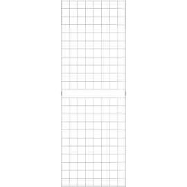 2' x 6' - Portable Wire Grid Wall Panel - Chrome