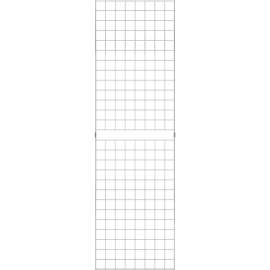 2' x 7' - Portable Wire Grid Wall Panel - Chrome