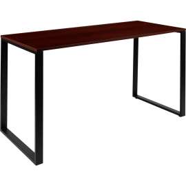 Flash Furniture 55" Industrial Style Office Desk - Mahogany