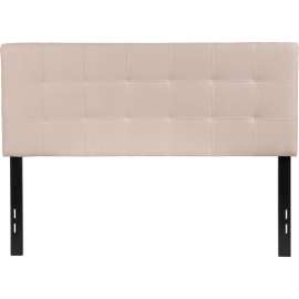 Flash Furniture Bedford Tufted Upholstered Headboard in Beige, Full Size