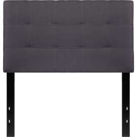 Flash Furniture Bedford Tufted Upholstered Headboard in Dark Gray, Twin Size