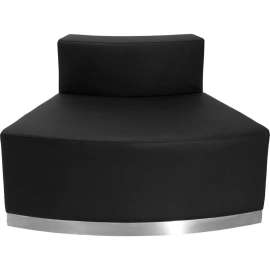 Flash Furniture Convex Modular Lounge Chair - Leather - Black - Hercules Alon Series
