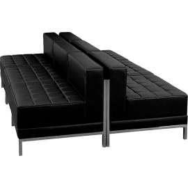 Flash Furniture Black Leather Lounge Set, 6 Pieces - Hercules Imagination Series